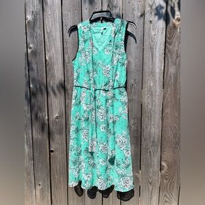 Sleeveless summer dress, floral